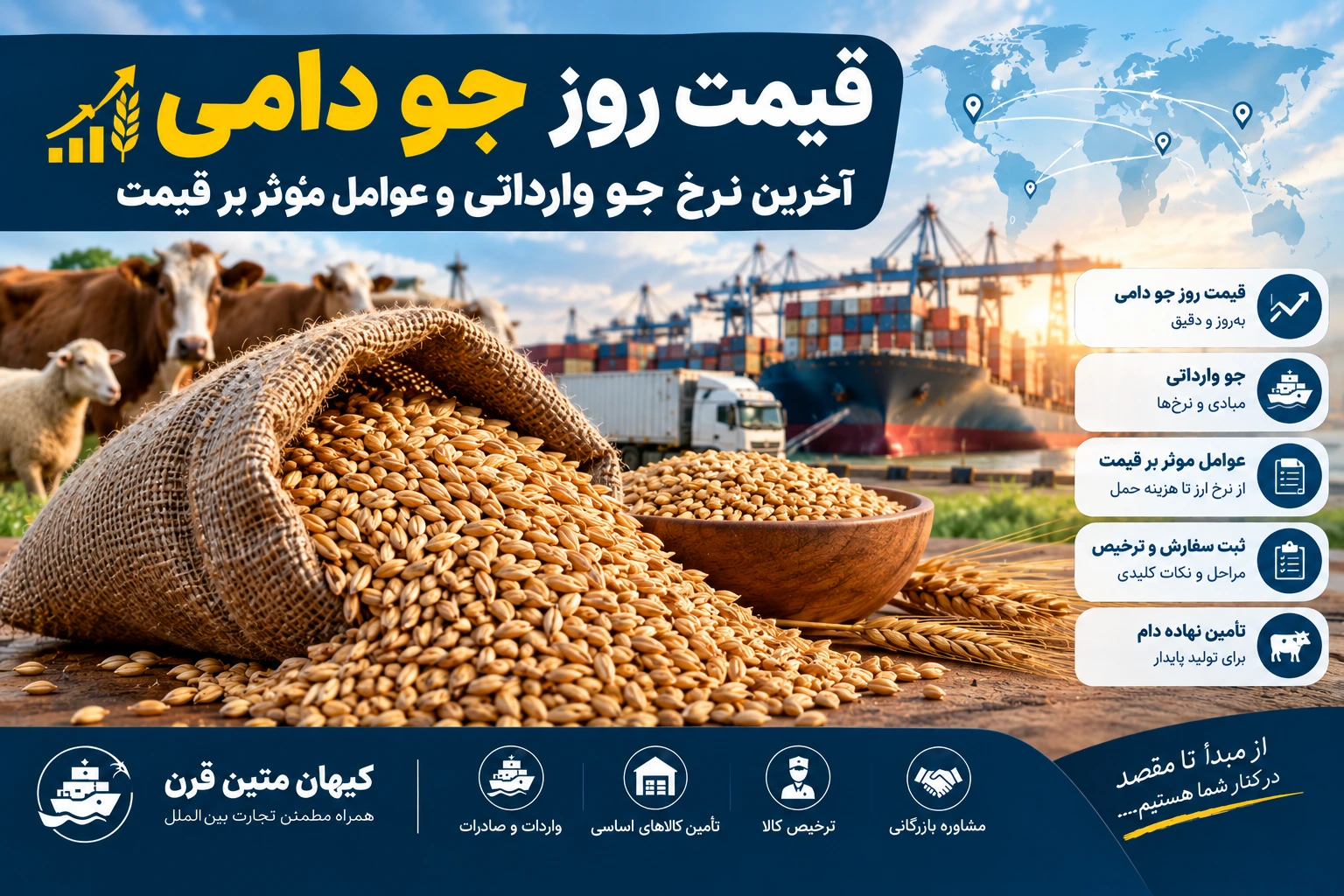 قیمت روز جو دامی