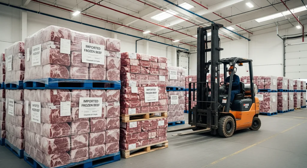 گوشت منجمد وارداتی صنعتی