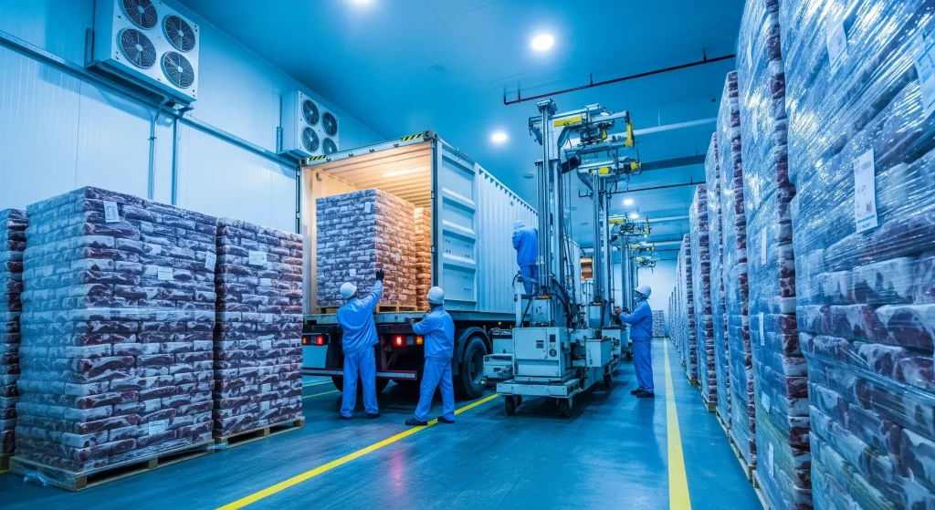 انبار در واردات گوشت منجمد