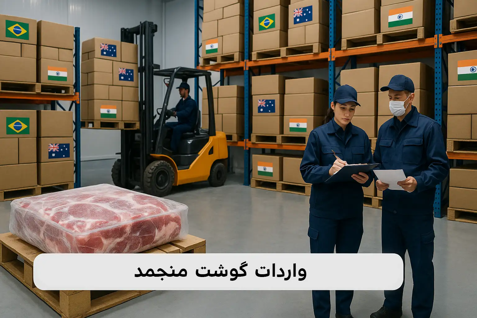 واردکننده گوشت منجمد به ایران