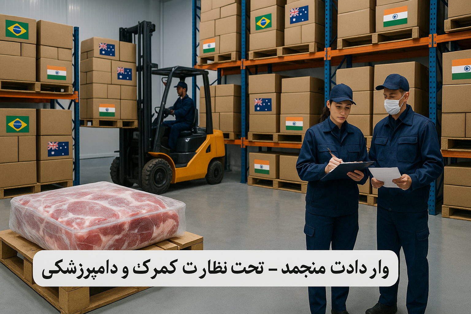 بازار گوشت منجمد