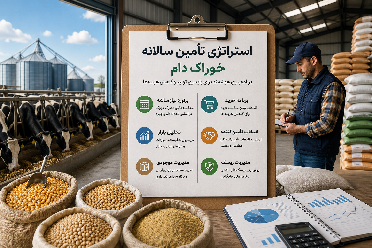 استراتژی تأمین خوراک دام چیست؟