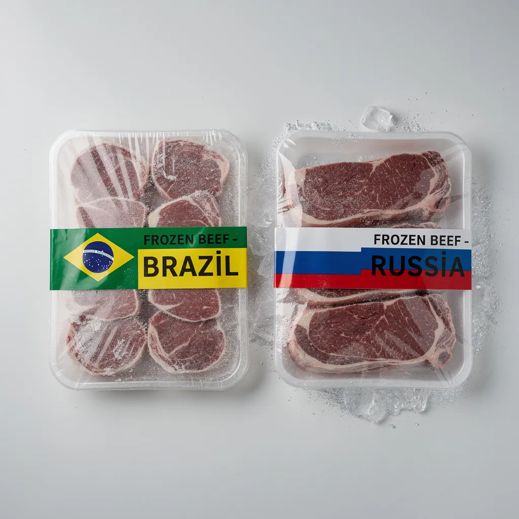 تفاوت گوشت منجمد برزیلی و روسی